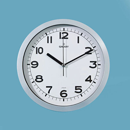 212-G Modern Duvar Saati - Gri - 25,5 cm