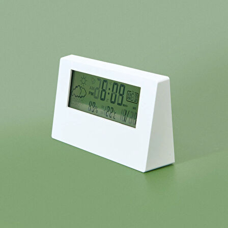 Deco Dijital Saat - Beyaz