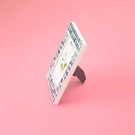 Deco Rosquilla Çerçeve - Mavi / Beyaz - 13x18 cm