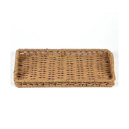 Deco Rustica Dekoratif Tepsi - Bej - 30 cm