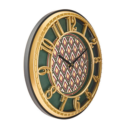 Hisar Zümrüt Duvar Saati - Renkli - 40 cm