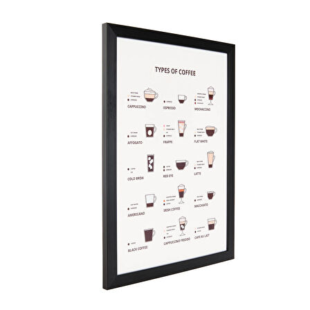 Deco Time Of Coffee Pano - Beyaz - 30x40 cm