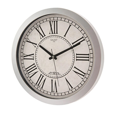 Premium Duvar Saati - Gri - 35 cm