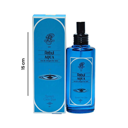 Aqua Spreyli Cam Şişe Kolonya - 100 ml