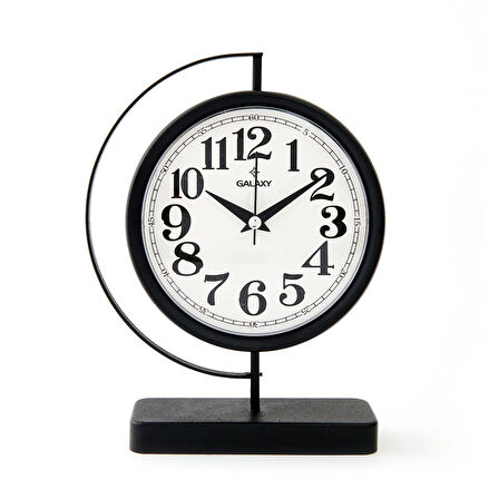 Masa Saati - Siyah - 25x7x19 cm