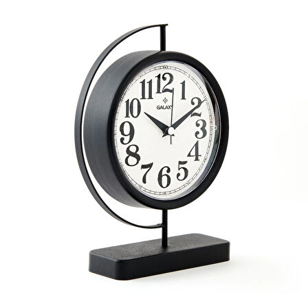 Masa Saati - Siyah - 25x7x19 cm