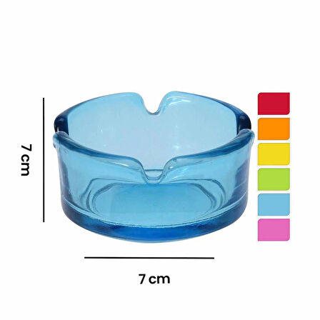 Dekoratif Cam Küllük - Asorti