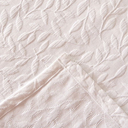 Soft Mauro Çift Kişilik Yatak Örtüsü Seti - Beyaz - 220x240 cm + 50x70 cm