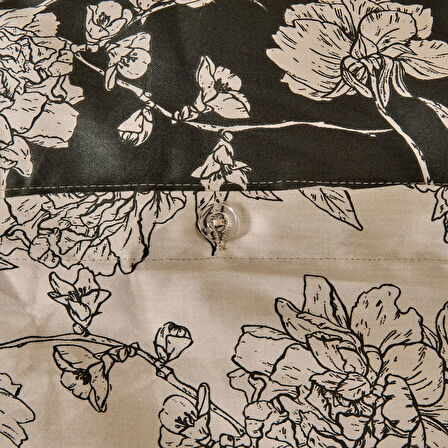 Soft Blanora Pamuk Saten Çift Kişilik Nevresim Takımı - Antrasit