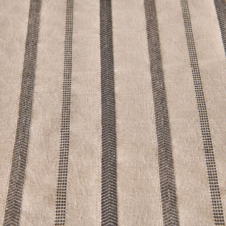 Soft Herringbone Runner - Ekru / Lacivert - 50x130 cm