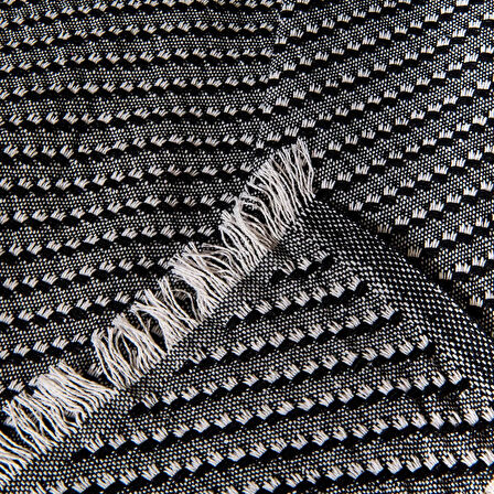 Soft Wilma Koltuk Örtüsü - Siyah - 130x170 cm