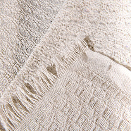 Soft Bety Koltuk Örtüsü - Ekru - 130x170 cm