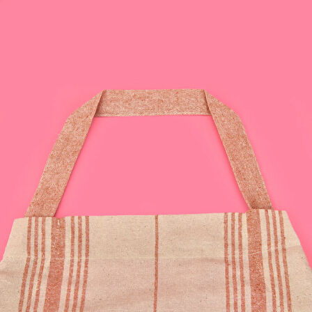 Tarçın Mutfak Önlüğü - Ekru / Kiremit - 65x80 cm