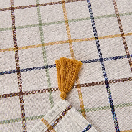 Madison Runner - Ekru / Renkli - 45x150 cm