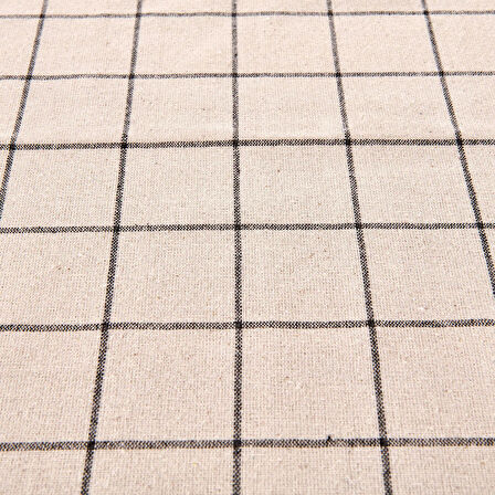 Trallies Runner - Ekru / Siyah - 45x150 cm