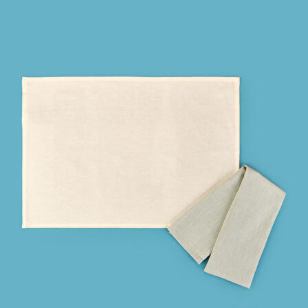 Fabia 2'li Kurulama Bezi - Ekru / Yeşil - 40x60 cm