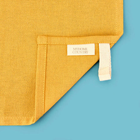 Umea 2'li Kurulama Bezi - Hardal - 45x45 cm