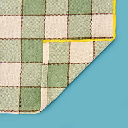 Toscana 2'li Kurulama Bezi - Ekru / Yeşil - 50x70 cm