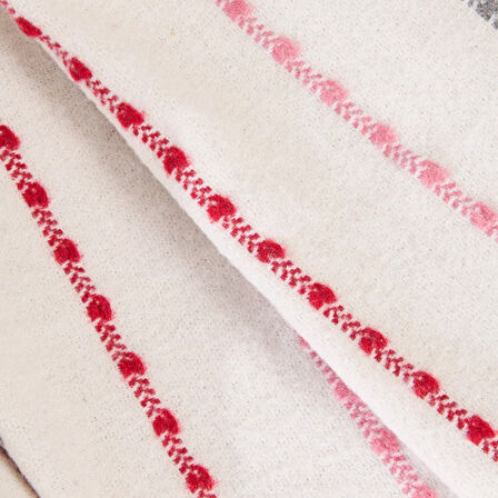 Soft Elvia Pamuklu Tv Battaniyesi - Krem - 130x170 cm