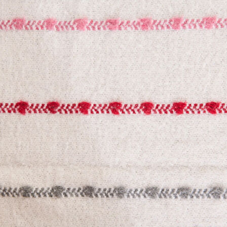 Soft Elvia Pamuklu Tv Battaniyesi - Krem - 130x170 cm