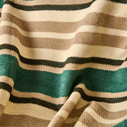 Soft Huzra Pamuklu Tv Battaniyesi - Yeşil - 130x170 cm