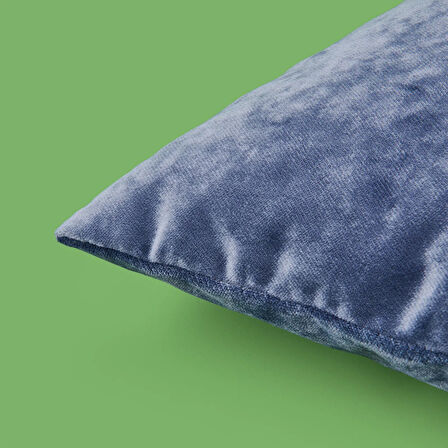 Soft Shiney Kırlent - Mavi - 40x40 cm