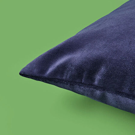 Soft Shiney Kırlent - Lacivert - 40x40 cm