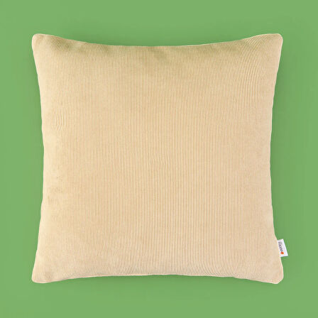 Soft Penny Kırlent - Bej - 43x43 cm