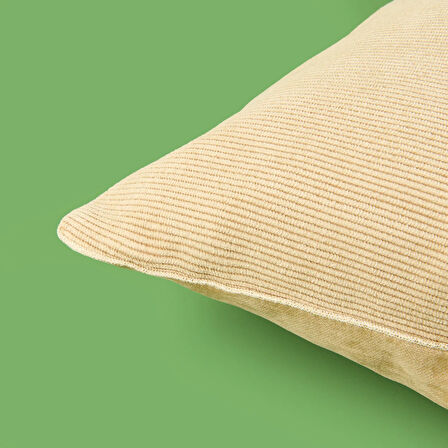 Soft Penny Kırlent - Bej - 43x43 cm