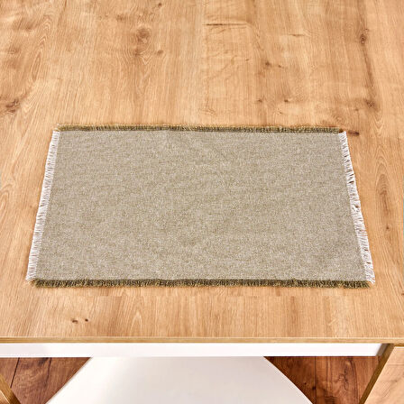 Soft Plaid 2'li Amerikan Servis - Yeşil - 30x50 cm