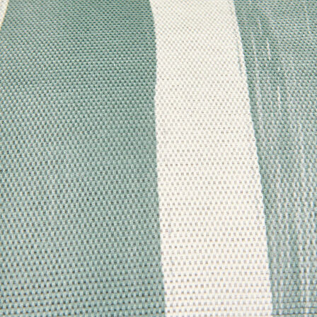 Soft Line Saçaklı Kırlent - Yeşil / Ekru - 35x55 cm