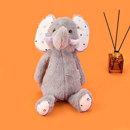 Soft Fil Figürlü Yastık - Gri - 37x36 cm