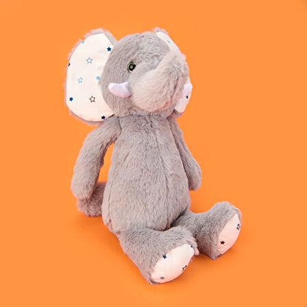 Soft Fil Figürlü Yastık - Gri - 37x36 cm