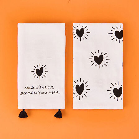 Soft Ribbon 2'li Kurulama Bezi - Ekru - 40x50 cm