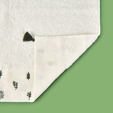 Soft Kayu Yüz Havlusu - Ekru - 50x90 cm