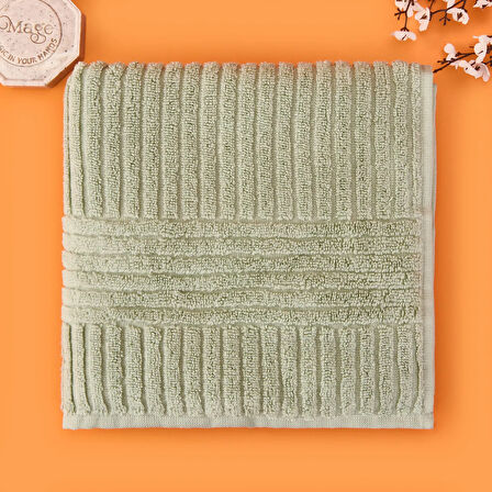 Soft Microcotton Yüz Havlusu - Yeşil - 50x90 cm