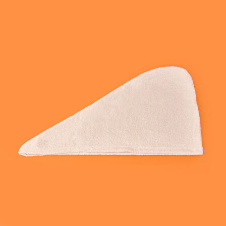 Soft Pamuk Saç Havlusu - Ekru - 55x25 cm