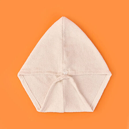 Soft Pamuk Saç Havlusu - Ekru - 55x25 cm