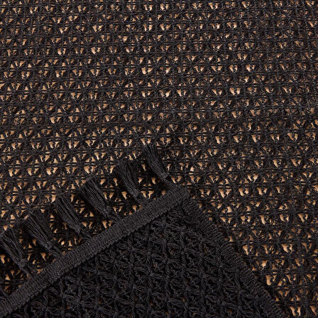 Soft Santa Runner - Siyah - 35x145 cm