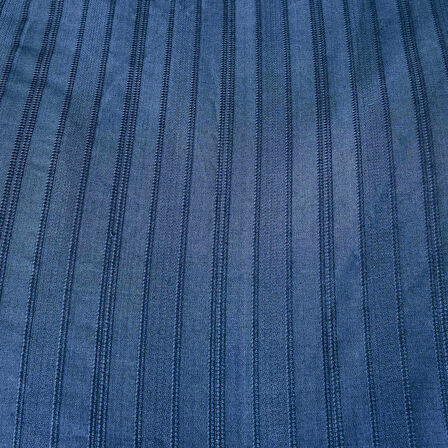 Soft Dobby Weave Çift Kişilik Nevresim Takımı - İndigo