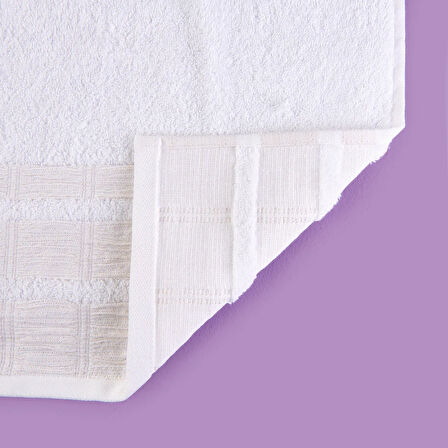 Soft Golden Star Shiny Yüz Havlusu - Ekru - 50x90 cm