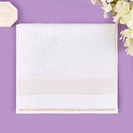 Soft Golden Star Blank El Havlusu - Ekru - 30x50 cm