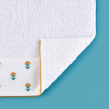 Soft Urban Delight Braga El Havlusu - Ekru / Hardal - 30x50 cm