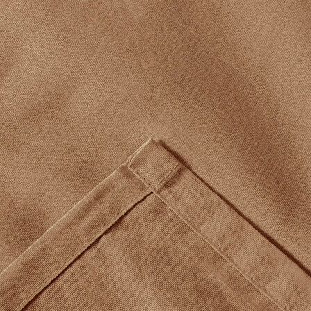 Soft Basic Çift Kişilik Düz Kenar Çarşaf - Karamel - 240x260 cm