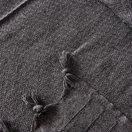 Soft Arven Çift Kişilik Yatak Örtüsü - Antrasit - 200x230 cm