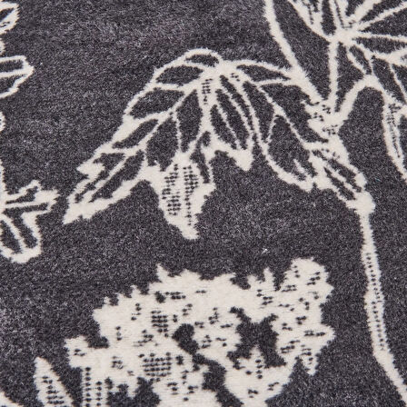 Soft Davi Pamuklu Çift Kişilik Battaniye - Ekru / Antrasit - 200x220 cm