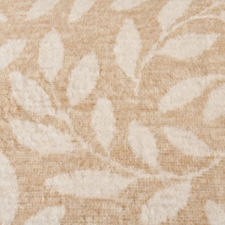 Soft Sprig Pamuklu Çift Kişilik Battaniye - Bej - 200x220 cm