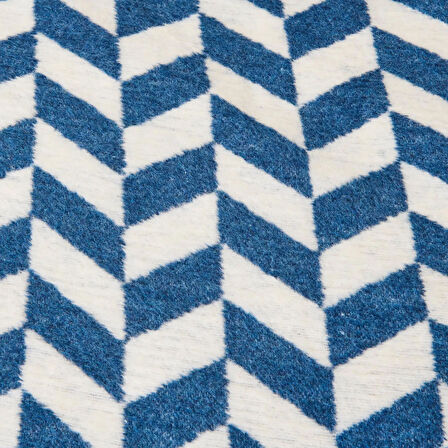 Soft Flux Pamuklu Çift Kişilik Battaniye - Lacivert - 200x220 cm