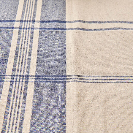 Deniz Runner - Ekru / Mavi - 45x150 cm