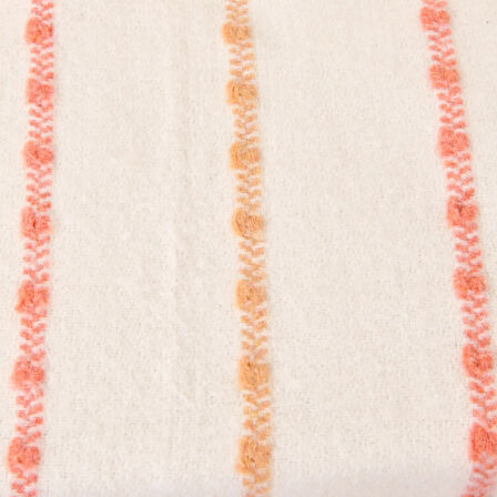 Soft Elvia Pamuklu Tek Kişilik Battaniye - Krem - 150x200 cm